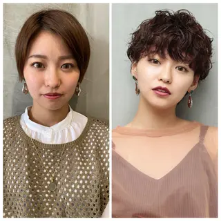 ショート パーマ ill副店長 立和田純也のヘアスタイル