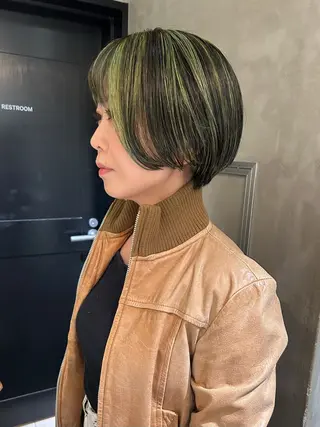 ショート カラー デザインカラー❤︎ イシイレイのヘアスタイル