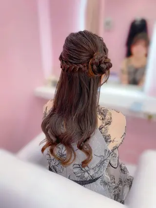 ロング ヘアアレンジ Set Salon Mémoire by miuprierre所属・推し活🪄🩷 川上 佳奈のヘアスタイル