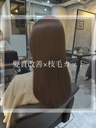 セミロング 縮毛矯正💎髪質改善 レイヤー✨山内健太郎のヘアスタイル