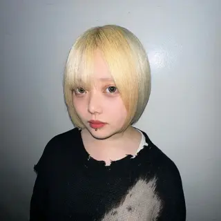 ショート ハイトーン/ウルフ /エクステ/ましろのヘアスタイル