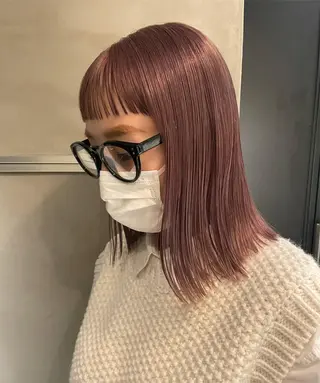 ミディアム カラー classic 新横浜所属・大人girly🛋️ 🤍yukakoのヘアスタイル