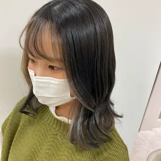 ミディアム カラー 個性派/ブリーチ ＊ほのかのヘアスタイル