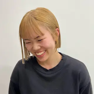 ミディアム カラー 清水愛果/オリーブ カラー/透明感カラーのヘアスタイル