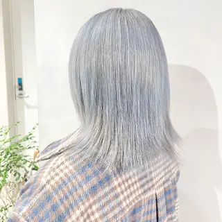 セミロング カラー 🤍髪質改善➕透明感 カラー🤍川上葵のヘアスタイル