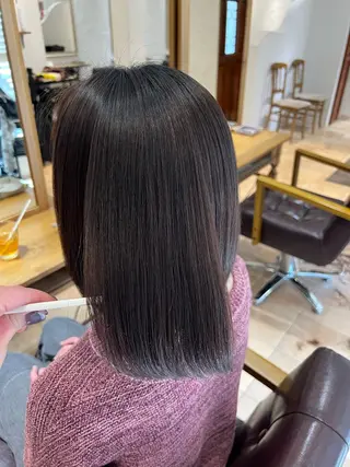 ミディアム カラー 🥀韓国ヘア🥀 宮津真菜のヘアスタイル
