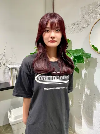 セミロング カラー yearn所属・naho✂︎bob/ layerのヘアスタイル