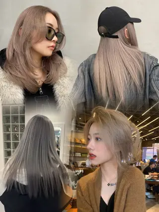 ロング カラー ヘアアレンジ mina 🌷のヘアスタイル