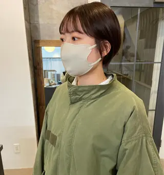 ショート カラー 原 菜帆のヘアスタイル