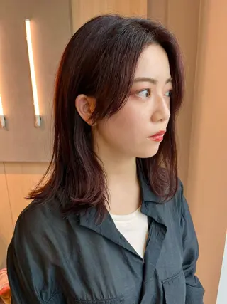 ミディアム 恒松 大毅のヘアスタイル