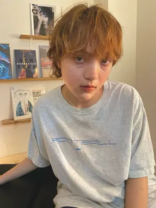 ショート カラー 森貴裕/ベージュ/ パーマ/オリーブのヘアスタイル