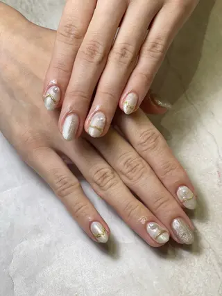 ネイル 山下 オレンジのネイルデザイン