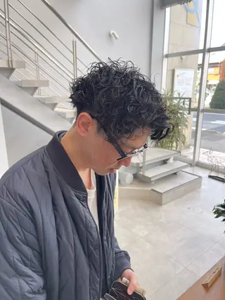 パーマ 石原圭悟 /ショート/艶カラーのヘアスタイル