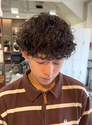 パーマ メンズ 年間2000名担当◎ パーマ職人/仲原佑樹のヘアスタイル