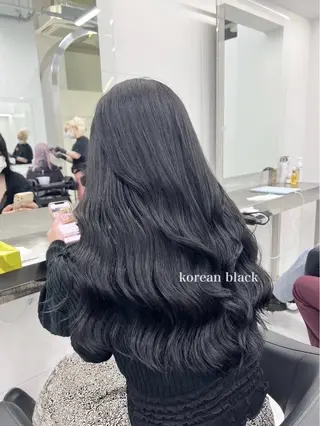 カラー 🫧透明感暗髪 ヘアーひめな🫧のヘアスタイル