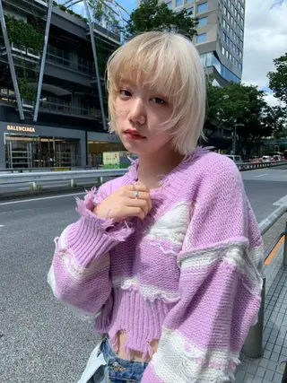 ショート カラー raika .のヘアスタイル