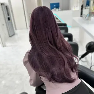 ロング カラー ヘアアレンジ 🫧透明感ラベンダー 似合わせ🫧あい🫧のヘアスタイル