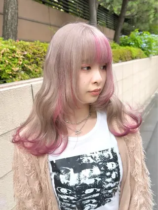 セミロング カラー 艶カラー/アレンジ 🪞🎀✨️hinaのヘアスタイル