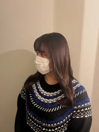 カラー 山本 彩香のヘアスタイル
