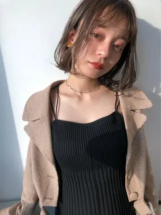 ミディアム ＨＩ ROのヘアスタイル