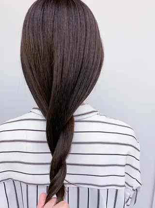ミディアム パーマ カラー ROW町田 山本圭一郎のヘアスタイル