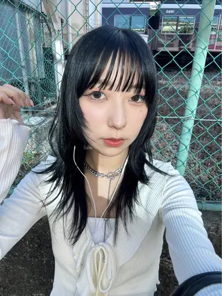 セミロング 水田 帆波のヘアスタイル