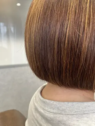 ショート 暖色＊ベージュ ＊くらたあやかのヘアスタイル