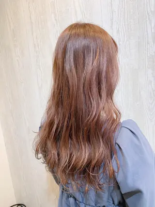 セミロング カラー ヘアアレンジ HUENEST アカデミーサロンのヘアスタイル