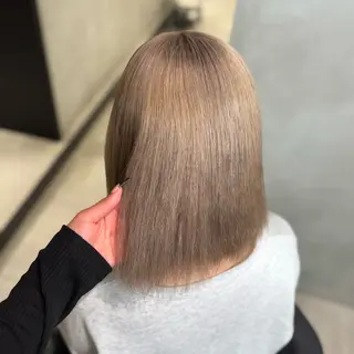ミディアム カラー 大阪 梅田/ ハイトーン/エクステのヘアスタイル