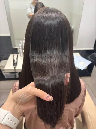 ミディアム カラー パーマ ヘアアレンジ 押切 響　のヘアスタイル