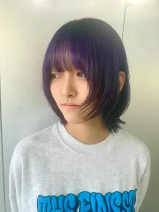 ミディアム 篠崎 佑季のヘアスタイル