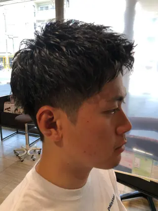 ショート パーマ メンズ メンズパーマ/ スパイキー/神田正紀のヘアスタイル