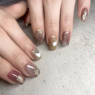 ネイル サメ猫 マーヤのネイルデザイン