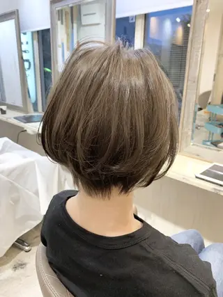 ミディアム カラー 嶋村夏実🌼レイヤー 🌸白髪ぼかしのヘアスタイル
