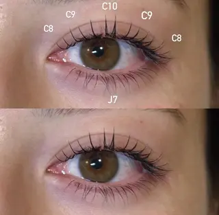 マツエク・マツパ NORA hinataのマツエク・マツパデザイン