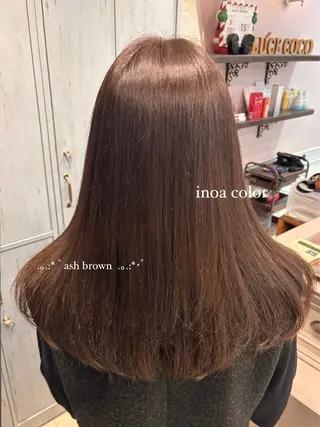 ロング カラー 🌱なゆみ🌱透明感 /ナチュラル/高宮のヘアスタイル