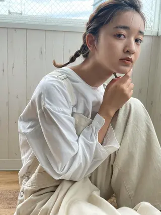 【髪質改善】 夏目結以のヘアスタイル