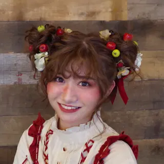 ロング ヘアアレンジ 【GO TODAY SHAiRE SALON 心斎橋Edel店】所属・高橋 香澄のヘアスタイル