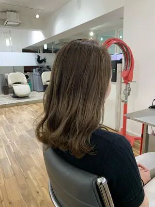 セミロング カラー Reb_keiji 👑小倉圭司のヘアスタイル