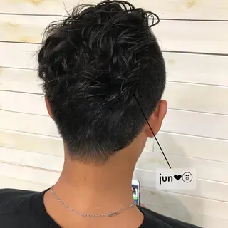 ショート メンズ インナーカラー /ヘアメ じゅんのヘアスタイル