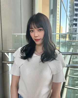 ロング カラー ktwo☆ 暗艶髪☆姫野琳のヘアスタイル