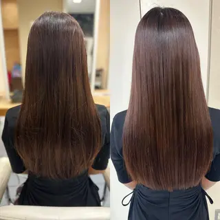 ロング パーマ 髪質改善/縮毛矯正 /ブリーチ矯正/岡部のヘアスタイル