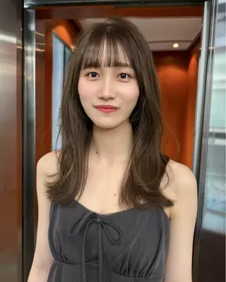 ミディアム 原宿レイヤーカット 渋谷【山本喜熙】のヘアスタイル