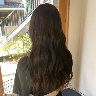 ロング カラー 中山 まどかのヘアスタイル