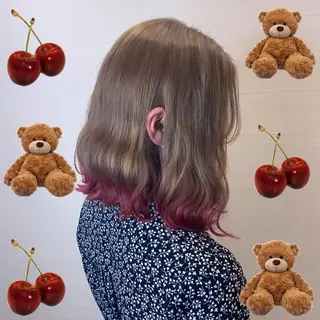 ミディアム カラー 韓国ヘア特化 💟 ララア 💟のヘアスタイル