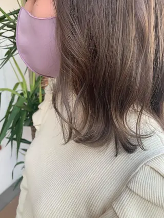 ミディアム カラー ヘアアレンジ 中津/柔らかカラー/ ナガオ　イズミのヘアスタイル