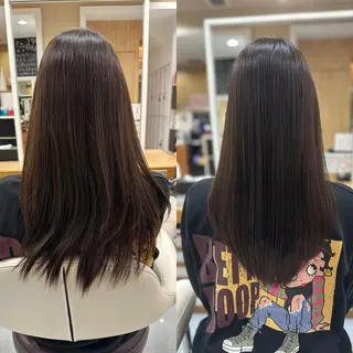 ロング パーマ 髪質改善/縮毛矯正 /ブリーチ矯正/岡部のヘアスタイル