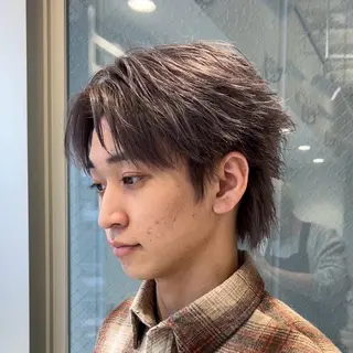 メンズ レイヤー モデル募集中下村 伯のヘアスタイル