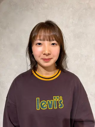 ショート カラー ayano🍒パーマ 暖色カラーのヘアスタイル