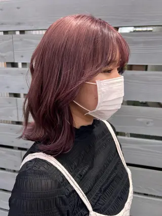 セミロング カラー れいな🌼 ボブ･艶カラー🌼のヘアスタイル